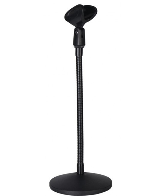 座檯桌式 可彎曲 咪架 MIC STAND 鵝頸軟管 話筒架 U型咪夾款 38CM高